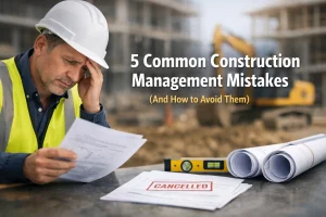 Read more about the article 5 Common Construction Management Mistakes (And How to Avoid Them)