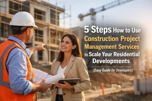 Read more about the article 5 Steps How to Use Construction Project Management Services to Scale Your Residential Developments (Easy Guide for Developers)