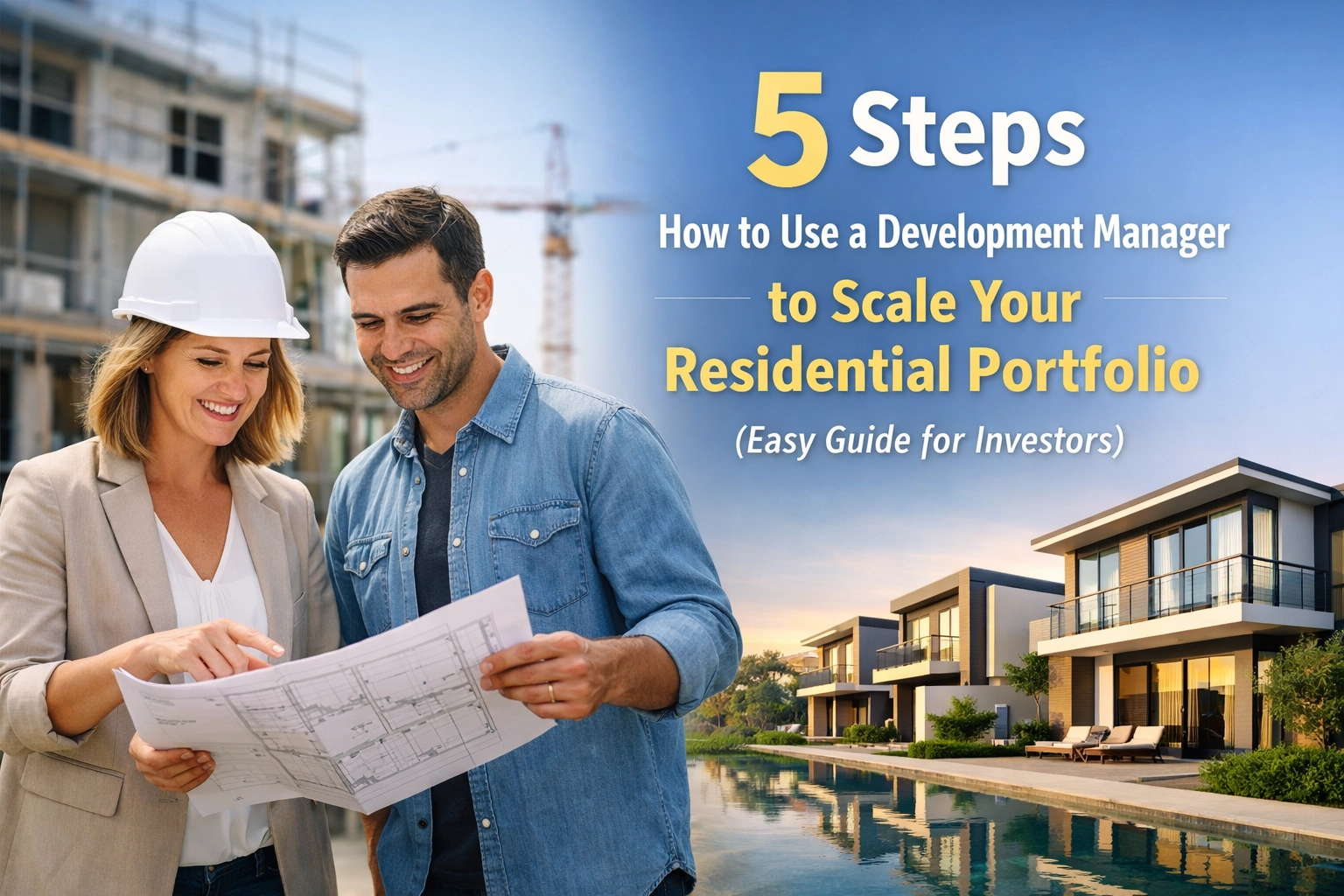 Read more about the article 5 Steps How to Use a Development Manager to Scale Your Residential Portfolio (Easy Guide for Investors)